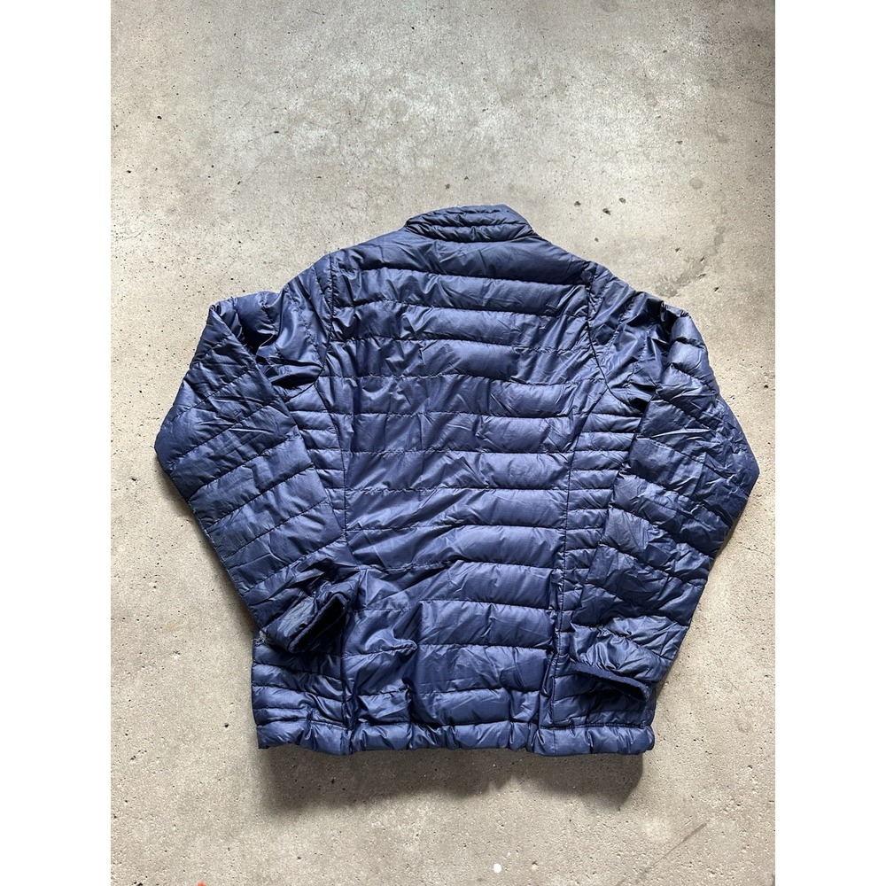 Patagonia Goose Down Puffer Jacket Womens M Full Zip Navy Blue Outdoor Sty84683 - Picture 9 of 9
